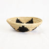 Indego Africa basket bowl in natural and black