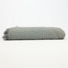 Cotton waffle weave blanket in grey