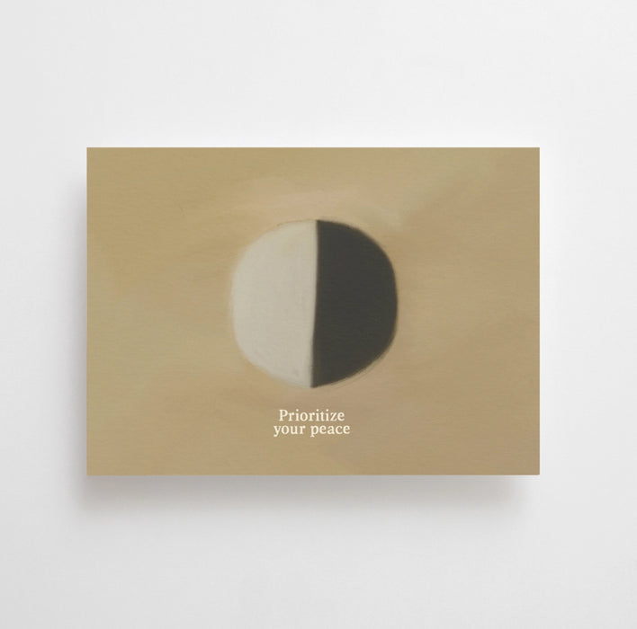 Prioritize Your Peace Postcard