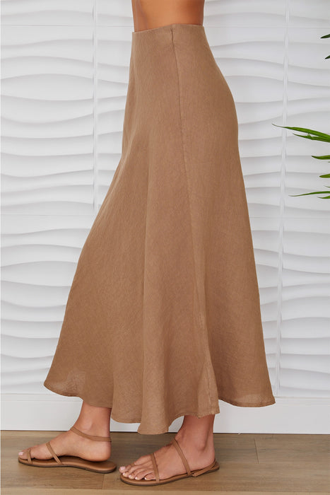 Linen Slip Skirt