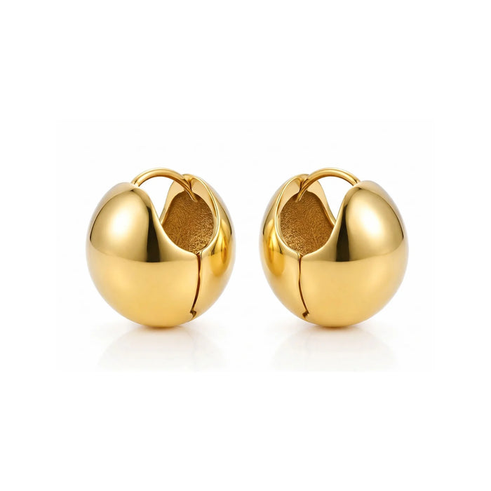 Vale Dome Huggie Hoops