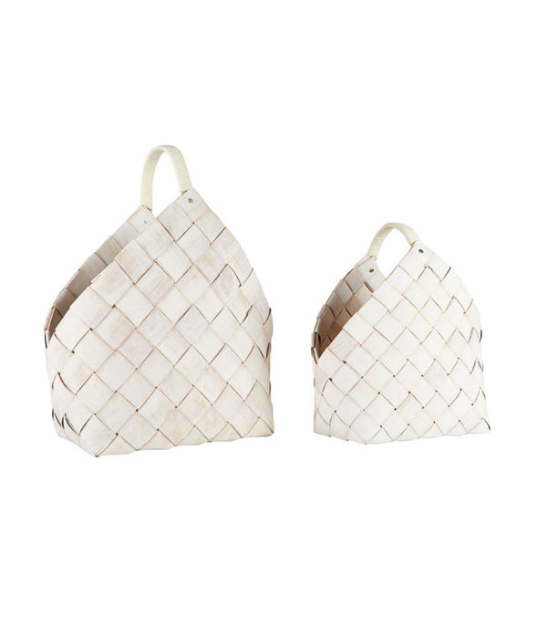 White Woven Baskets