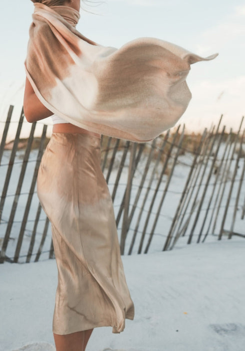 Dip Dye Slip Dress, Caramel