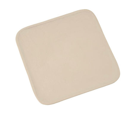 Large Terra decorative tray. Square shape with rounded corners measures 9.5" square x .25" high. Made of cast Aluminum with a matte sand glaze giving it the look of natural stoneware. For decorative purposes only, not for food.