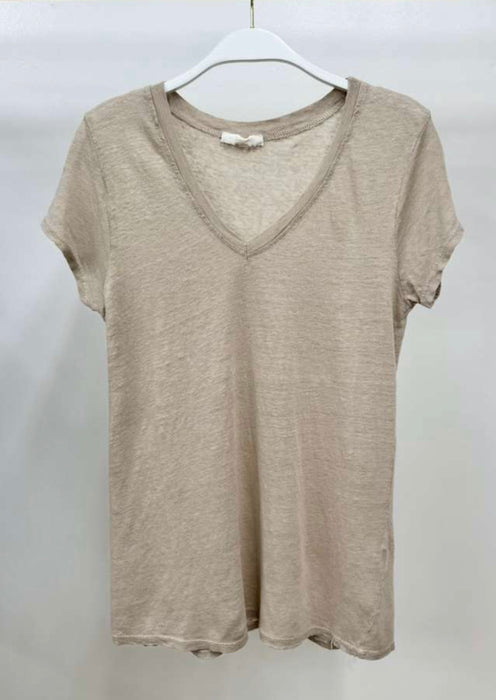 Slub V Neck T