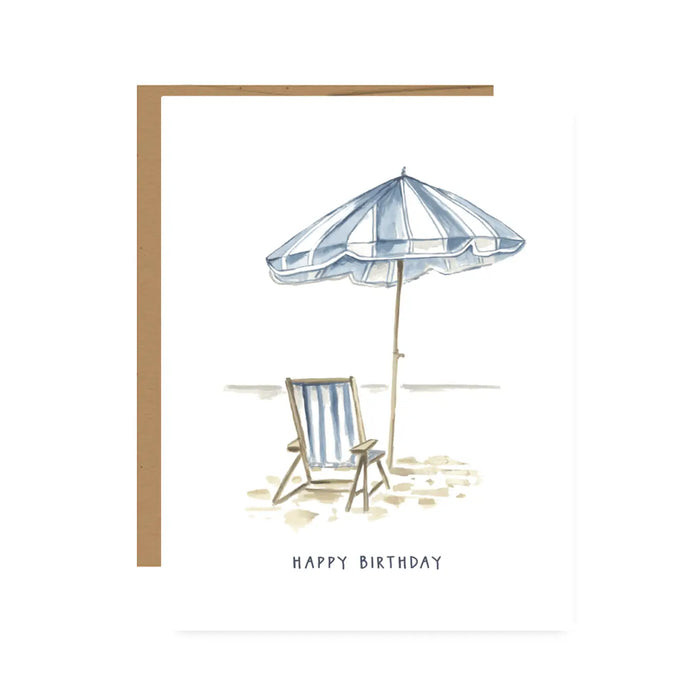 Beach Umbrella Birthday Card