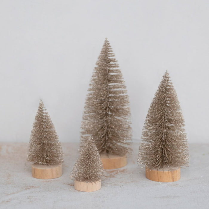 Glitter Bottle Brush Trees