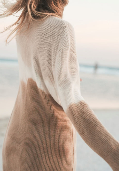 Dip Dye Cashmere Cardigan