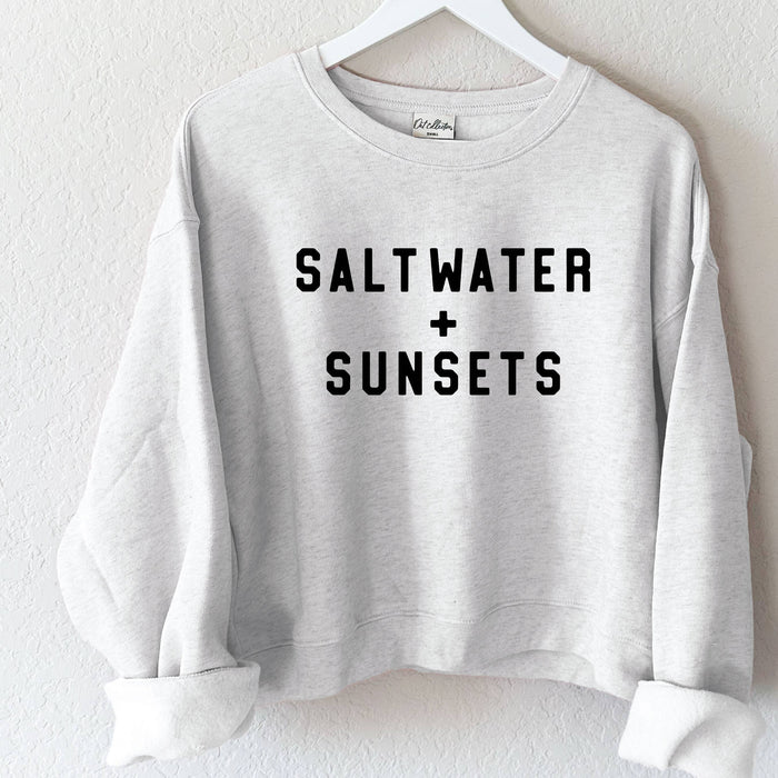 SALTWATER + SUNSETS Crop Sweatshirt
