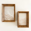 5"x7"  and 4"x6" salvage raw wood picture frames.