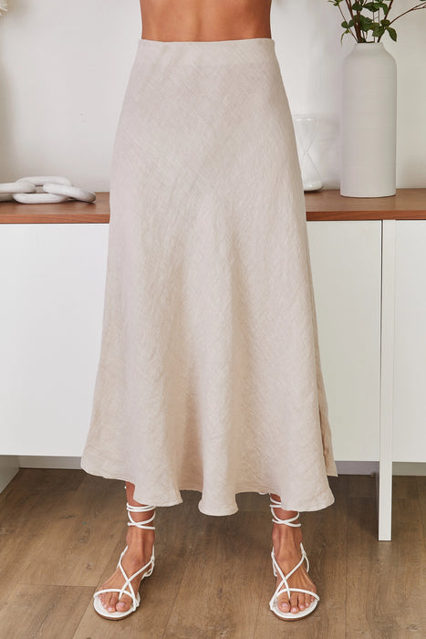 Linen Slip Skirt