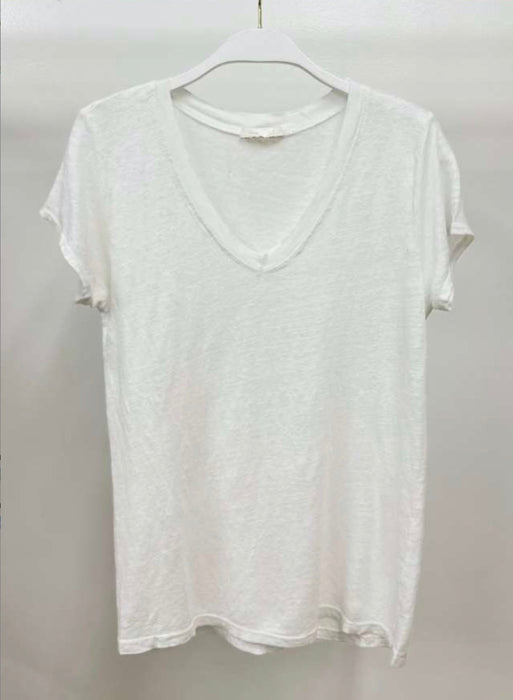 Slub V Neck T