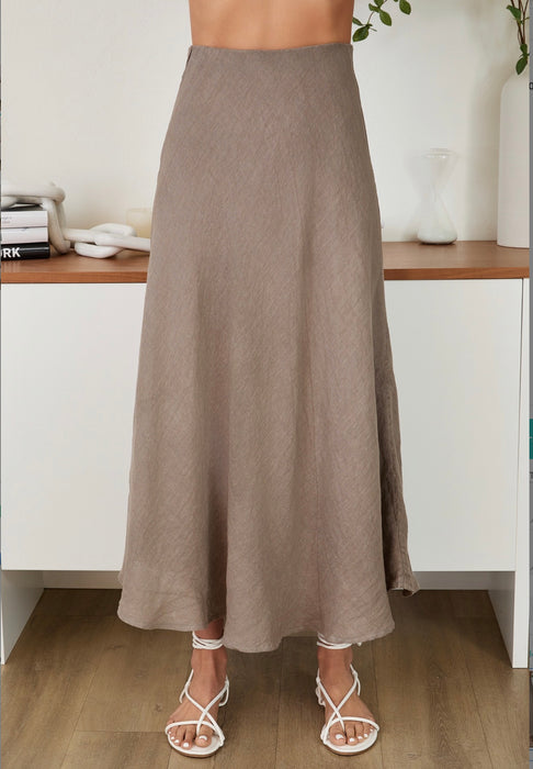 Linen Slip Skirt