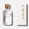L'Avant Collective Fresh Linen room spray in clear glass bottle with gold cap and white packaging on a white background. 3.3 fl oz, 100ml.