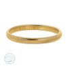 Gold coil bangle. Waterproof. 18K gold PVD plating over premium stainless steel. .31 inch width. 7.5 inch circumference.