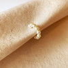 White pearl ear cuff. Made of simulated pearls. 17mm diameter cuff.