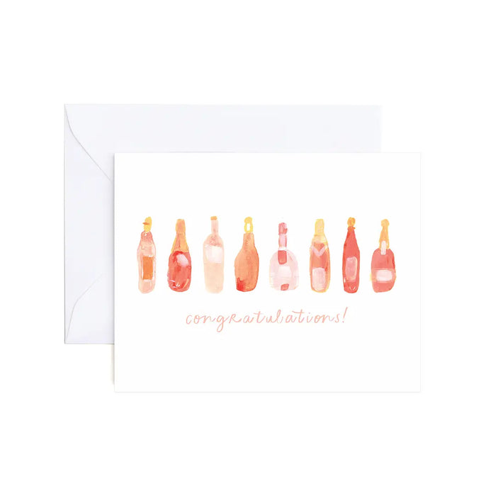 Rose’ Champagne Congratulations Card