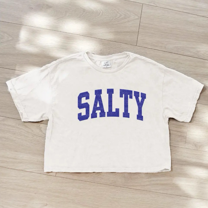 SALTY Crop T blue