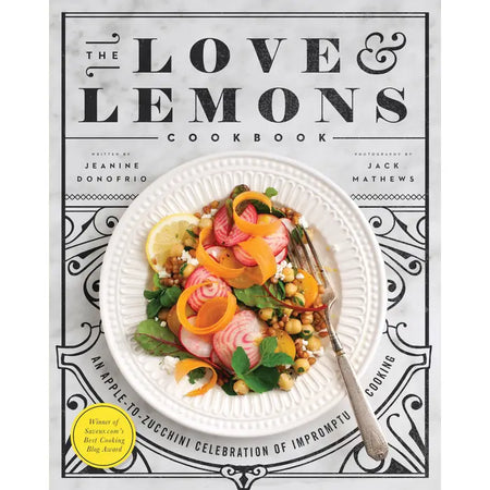 The Love & Lemons Cookbook by Jeanine Donofrio. 320 page, hardcover book containing over 100 delicious vegetarian recipes with full color photography. 