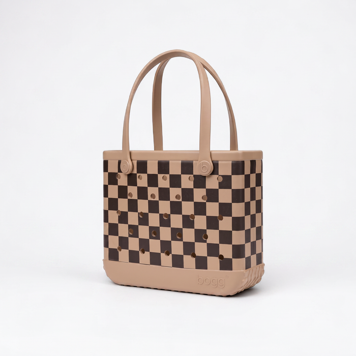 Neutral Checkered BOGG Bag