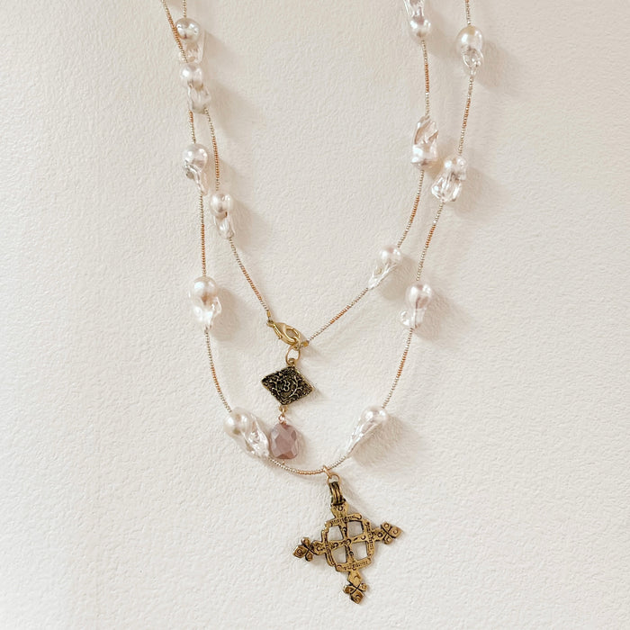 Spaced Freshwater Pearl Necklace By Pearla Nova | notonthehighstreet.com