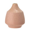 Blush Stoneware Vase in a matte reactive glaze with subtle speckles showing through. Perfect accent for the modern boho home. Measures 7"H  5.5" diameter.