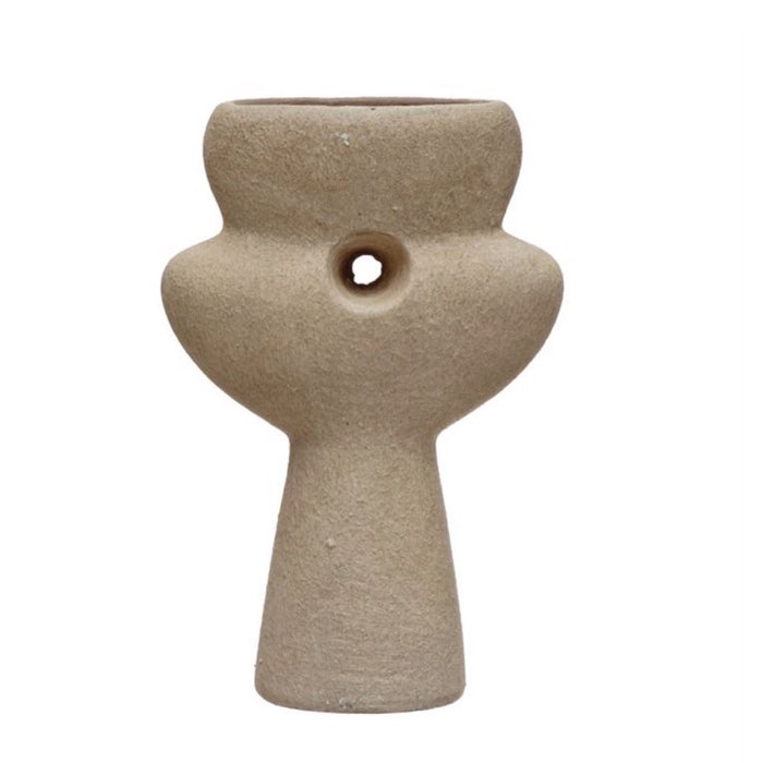 Sculptural Vase, Sand Terra-Cotta