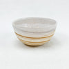 Ceramic Bowl with swirls of cream and sand stoneware, hand dipped in a creamy white glaze. By Rockwater Pottery.