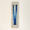 Set of 3, "Ocean" Dip Dye Twisted Candles come packaged in a box perfect for a hostess gift. Candles are hand dipped in a range of sea mist blue, surf blue and ultramarine. Candles measure 9" length, 3/4" diameter.