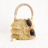 Mini basket bag with raffia fringe by Indego Africa
