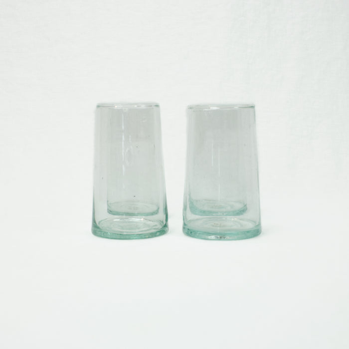 Four recycled glass tumblers by Hawkins NY.