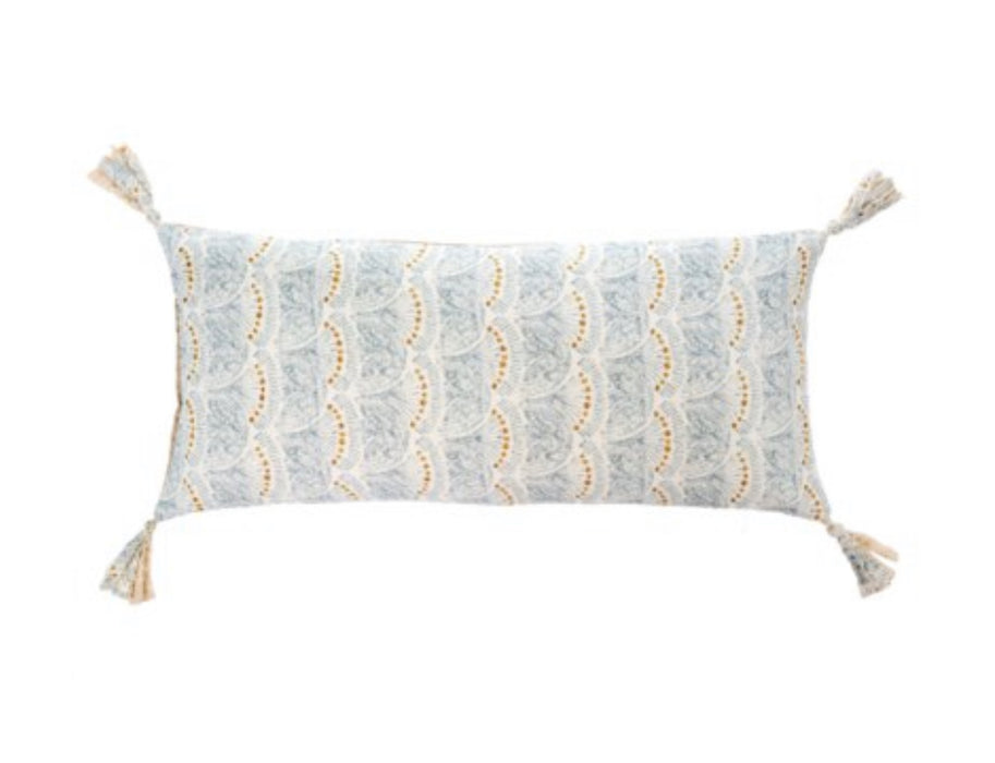 Shiloh Woodblock Pillow LINEN & SAND