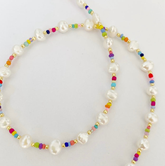 Rainbow & Pearls Necklace 2