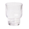 Short fluted poolside tumbler in clear shatterproof BPA free acrylic. Holds fluid 13 oz.