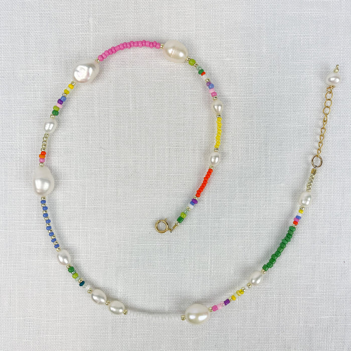 Rainbow & Pearls Necklace 1