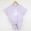 Beach Bliss graphic T in color lilac by LINEN & SAND.